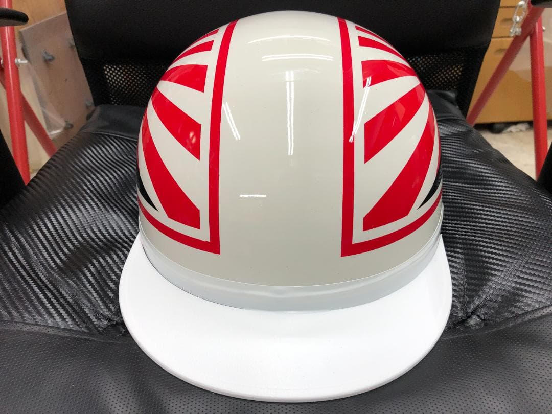 コルク半　カスタム　富士日章　三つボタン　白赤　文字なし　高級クリヤ送料無料