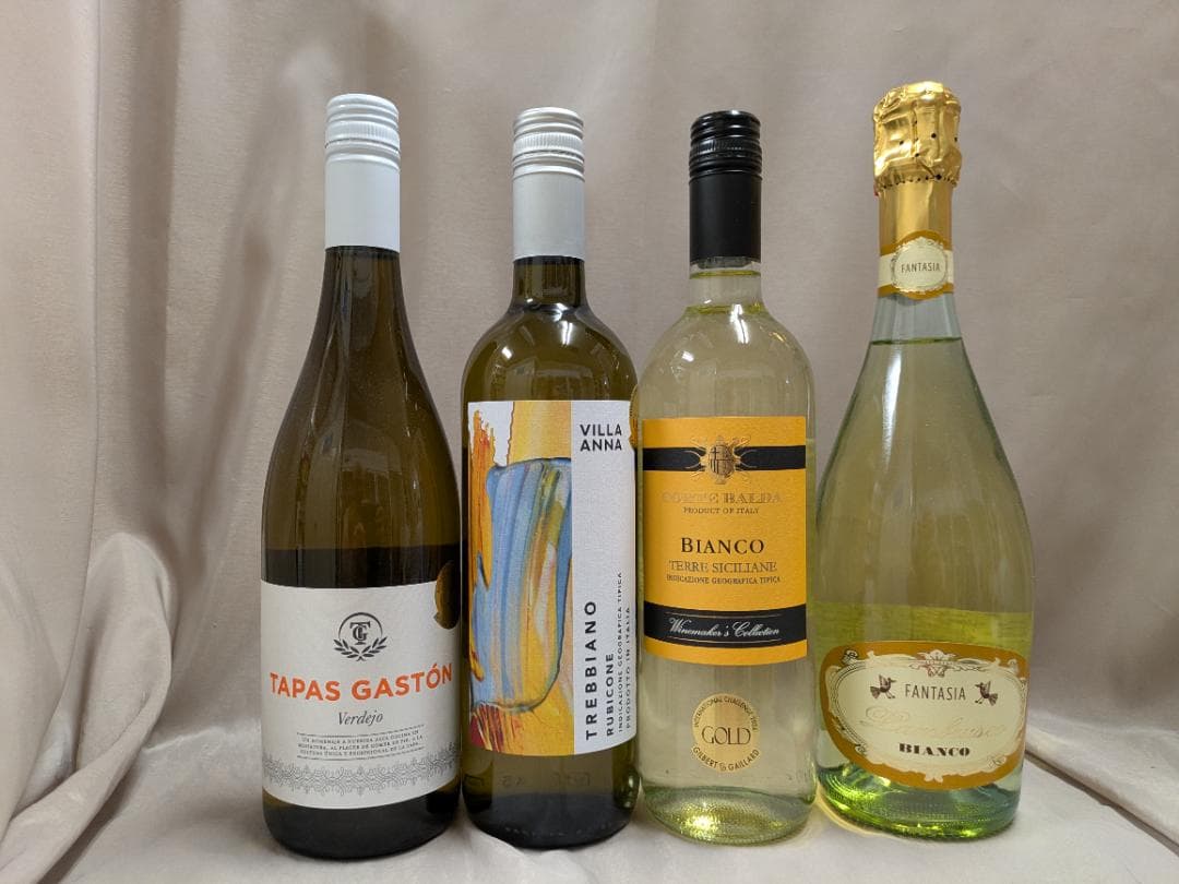 ボルドー金賞など 各国　白 10本セット750ml