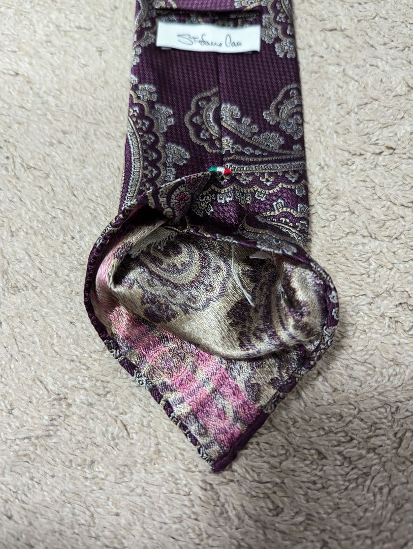 極美品　Stefano Cau　ネクタイ　スフォデラート　ペイズリー　イタリア製