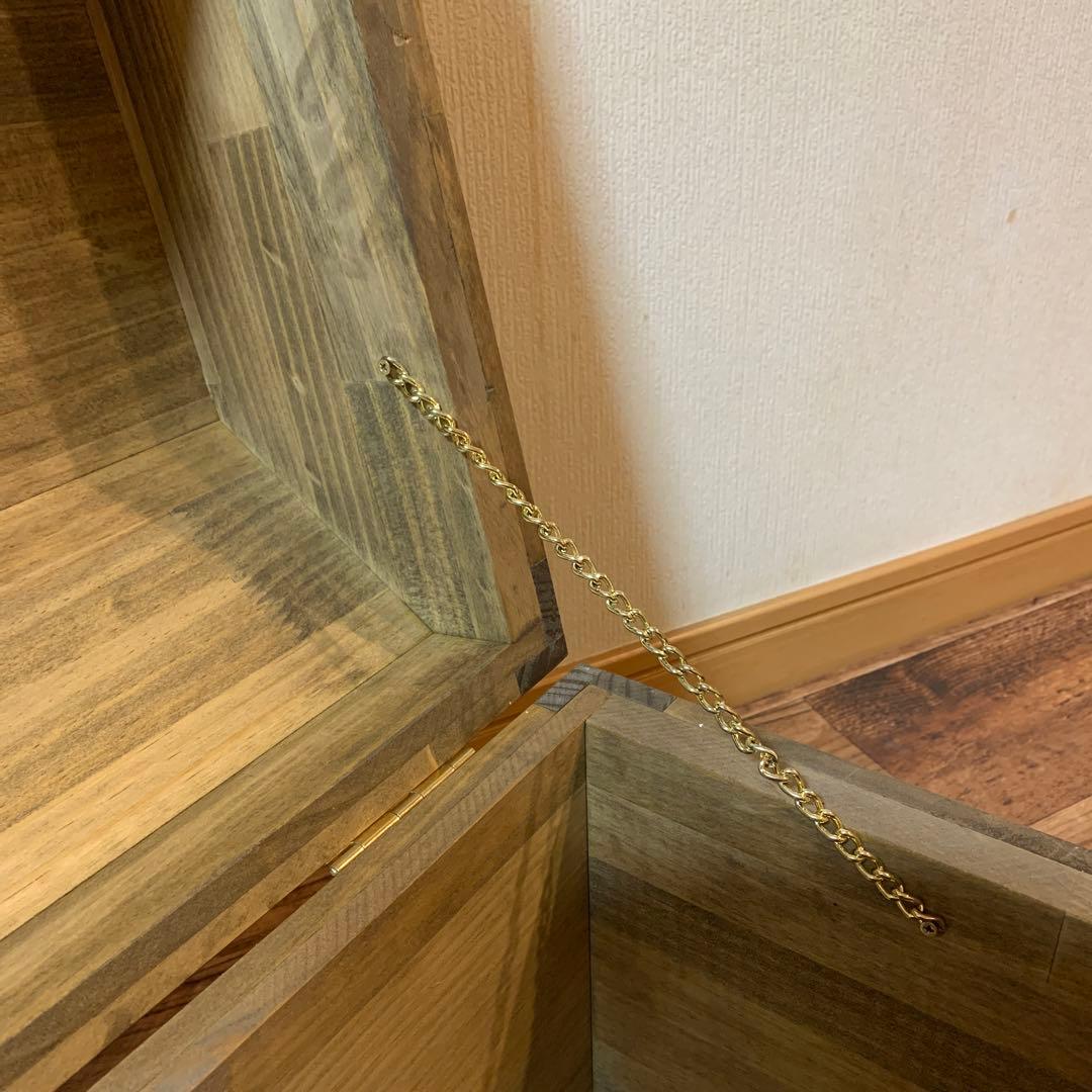 【るるるん】海賊宝箱 ■ アメリカン雑貨 木箱　アンティーク風木箱