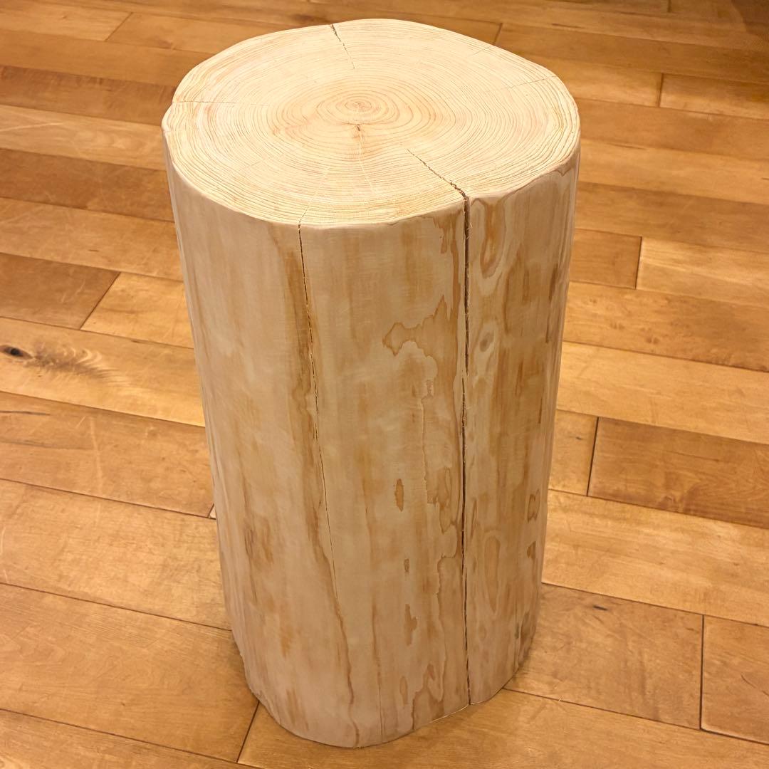 檜　丸太　椅子　スツール　No.1345