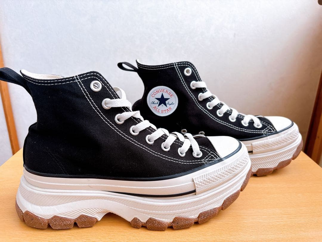 【ほぼ新品✨】コンバースオールスターconverse 厚底ハイカットスニーカー