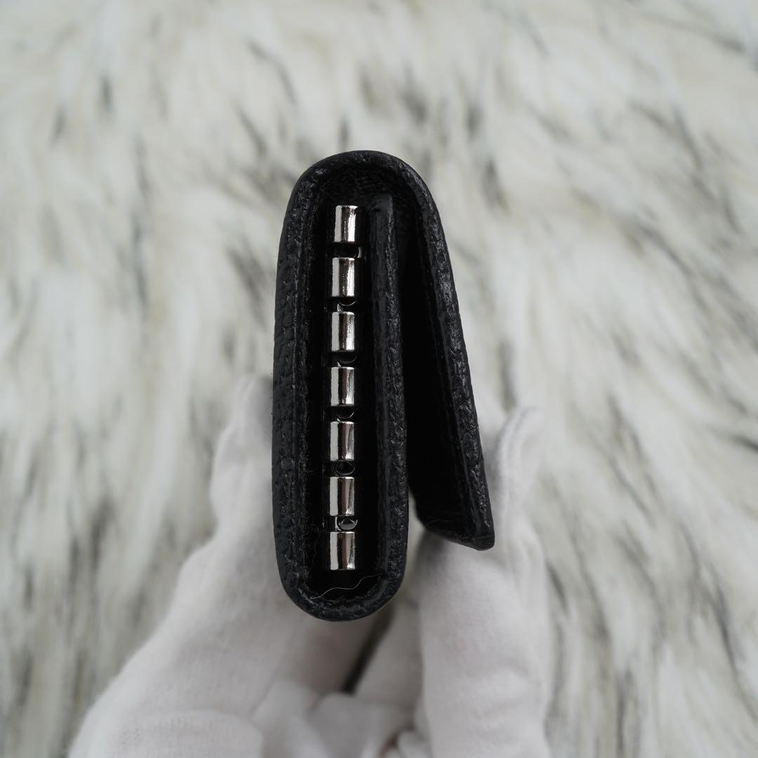 未使用品　箱付き　GUCCI グッチ　キーケース　GG柄　ロゴグラム　ブラック