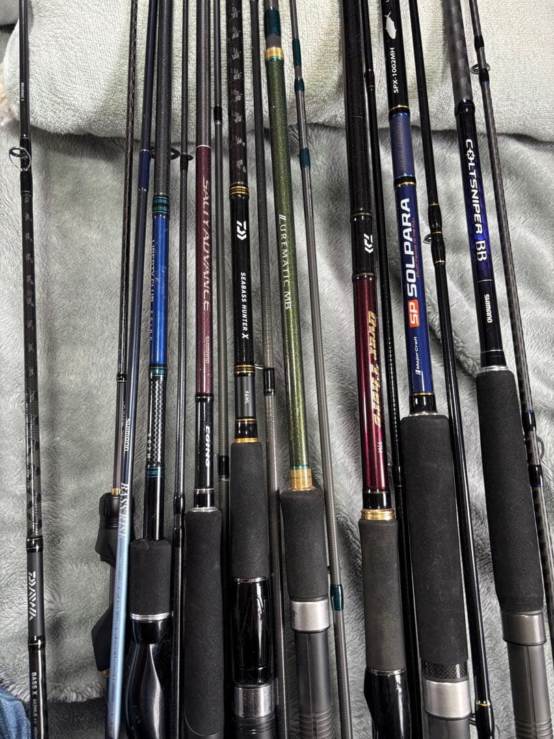 釣竿10本セット・愛媛県内直接取引⚠️注意書き読んでください⚠️