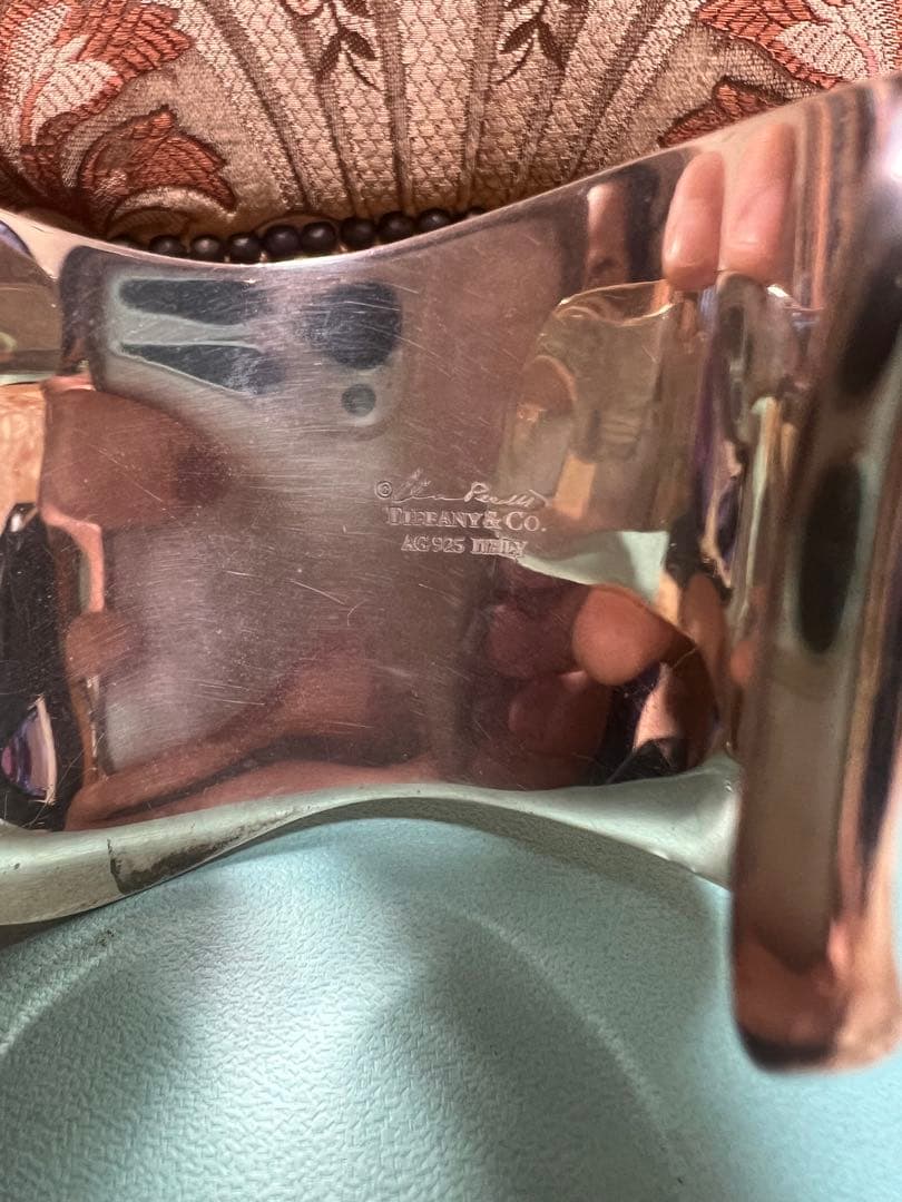 ティファニー ボーンカフ左バングル スターリンシルバー(AG925)ブレスレット