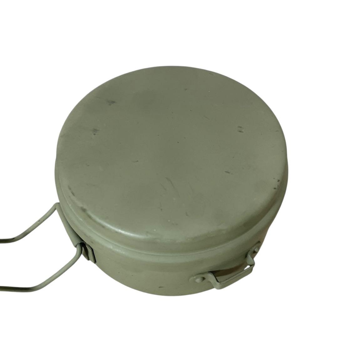 チェコ軍 初期型 アルミ クッカー メスキット 耳付き オリーブ 未使用 凹み