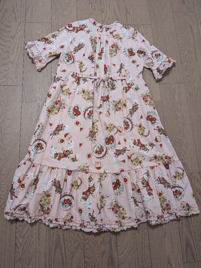 (未使用品タグ付き)ピンクハウス　カルーセル柄ロミディワンピース ピンク