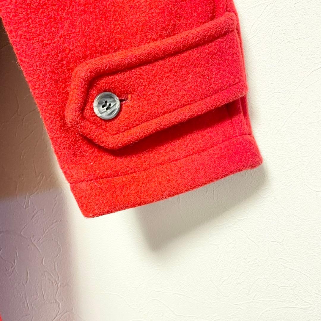 ヴァンジャケット【S】フーテッドダッフルコート レッド ヴィンテージ 菅田将暉