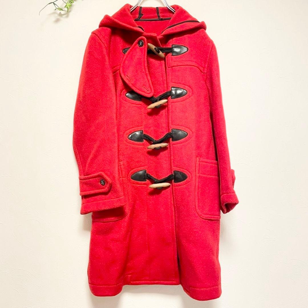 ヴァンジャケット【S】フーテッドダッフルコート レッド ヴィンテージ 菅田将暉