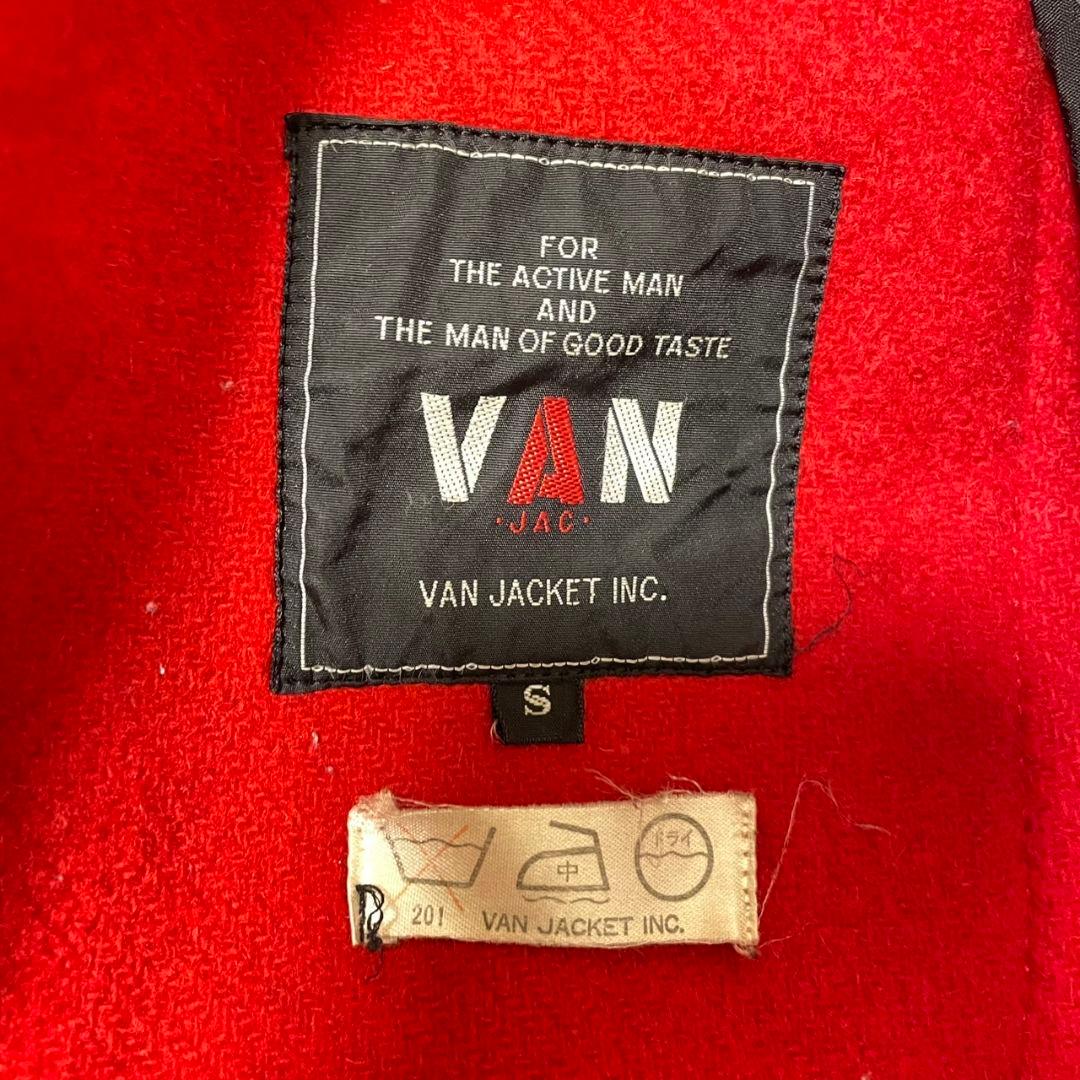 ヴァンジャケット【S】フーテッドダッフルコート レッド ヴィンテージ 菅田将暉