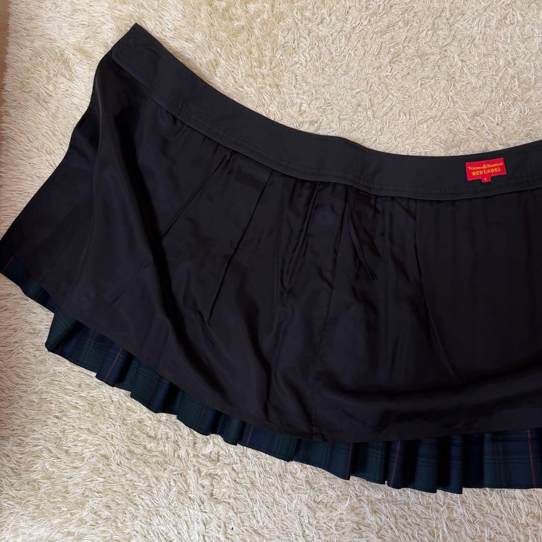 ☆美品☆ヴィヴィアンウエストウッド　ラップスカート　プリーツ　ブラックウォッチ