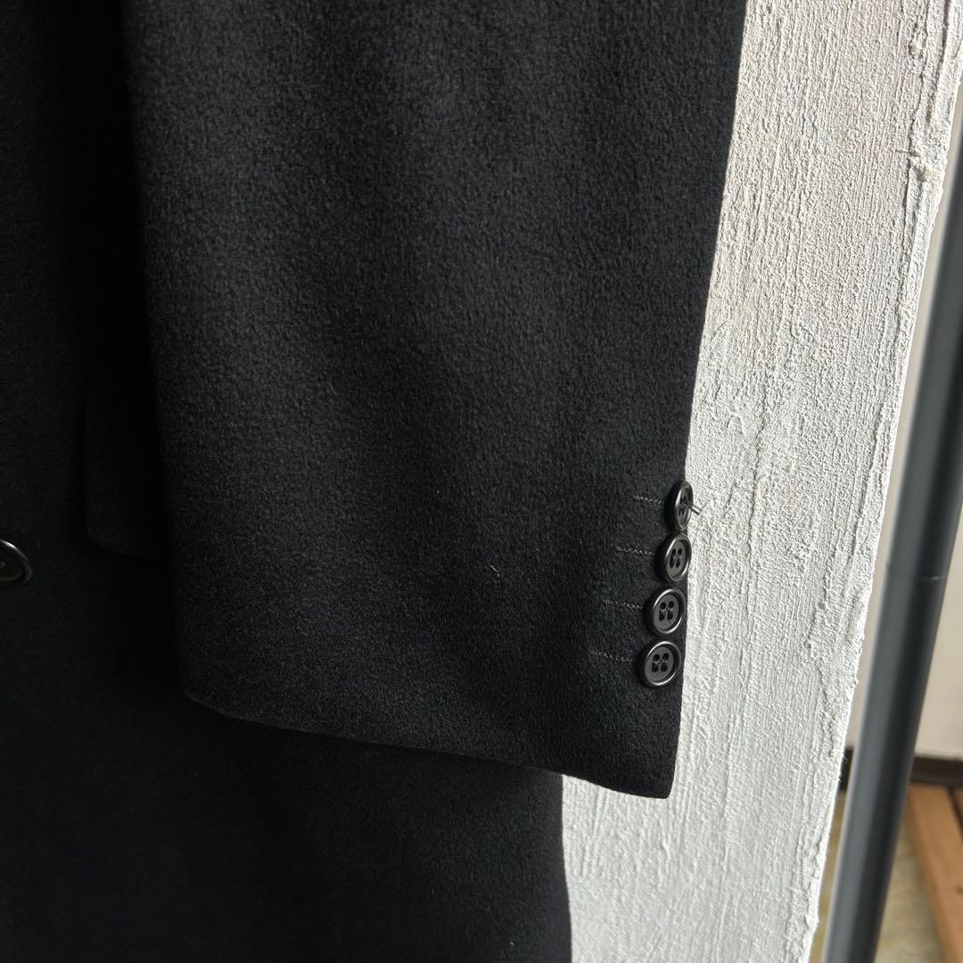 80S Aquascutum カシミヤ ダブル チェスターコート