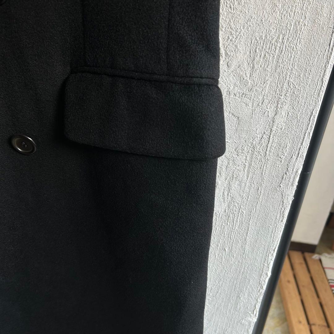 80S Aquascutum カシミヤ ダブル チェスターコート