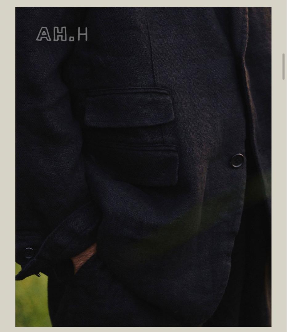 T*y様 CAHLUMN Linen Tailored Jacket ネイビー