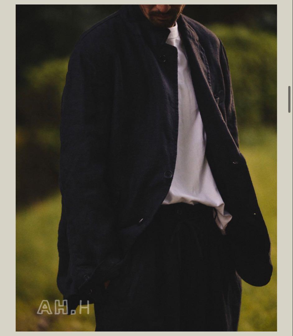 T*y様 CAHLUMN Linen Tailored Jacket ネイビー