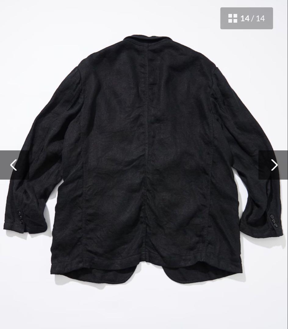 T*y様 CAHLUMN Linen Tailored Jacket ネイビー