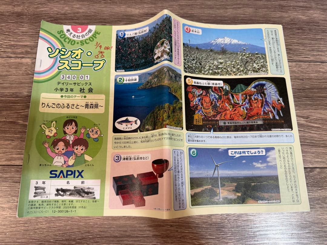 最新2025年版　SAPIX 3年生　全年度教材
