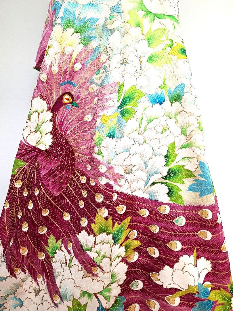 着物リメイクワンピース3606