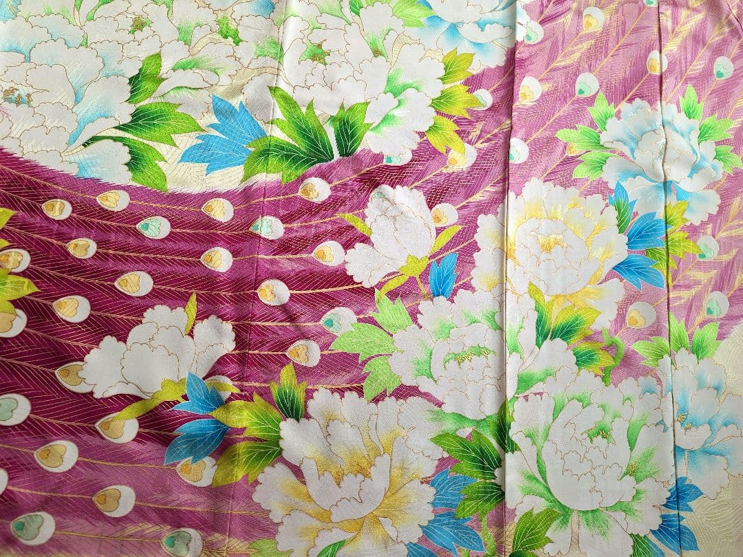 着物リメイクワンピース3606