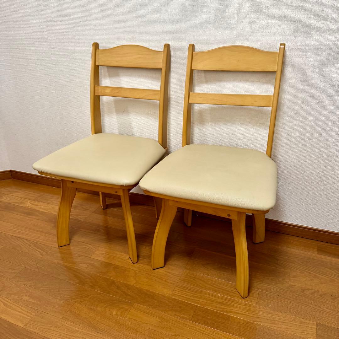 【送料込み】ニトリ 回転式ダイニングチェア 2脚