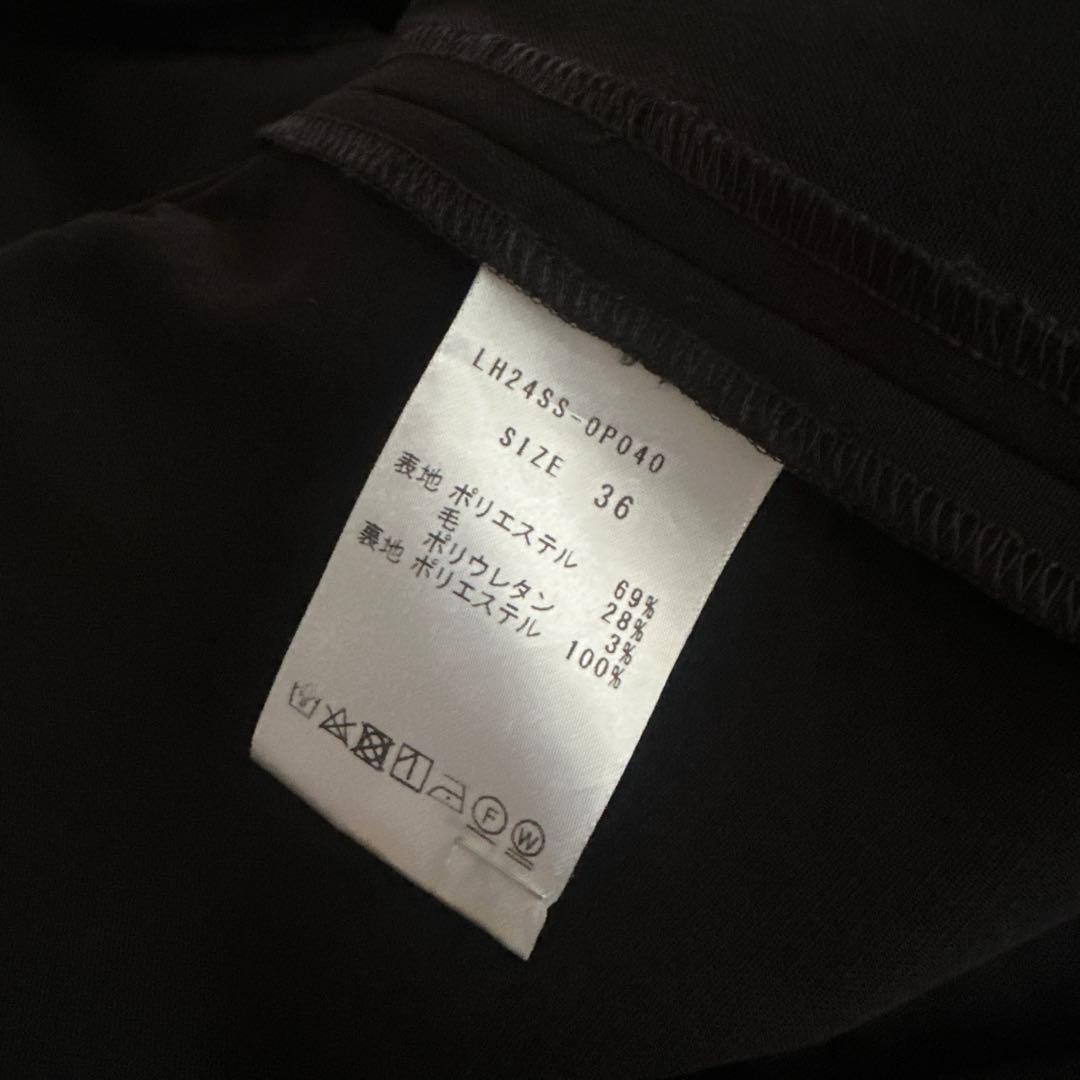 美品　LOHEN ローヘン フロントジップオールインワン　ネイビー 36