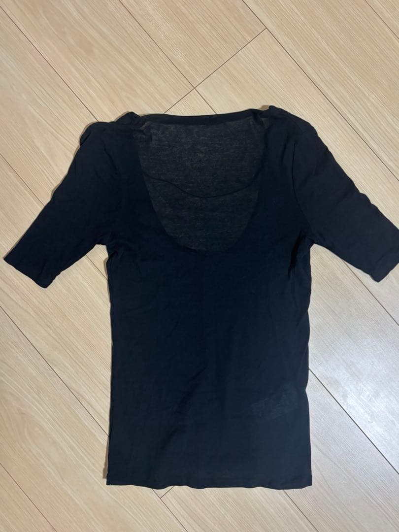 トップス enof sheer cotton back open top 25ss