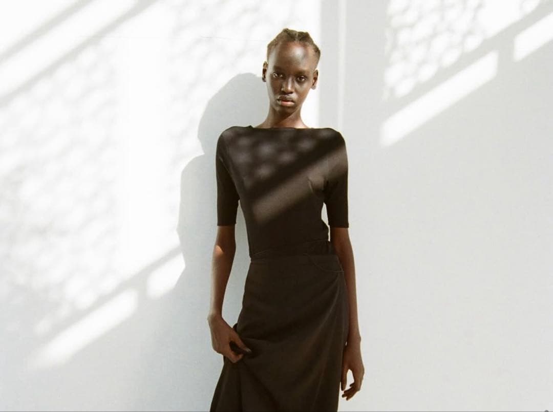 トップス enof sheer cotton back open top 25ss