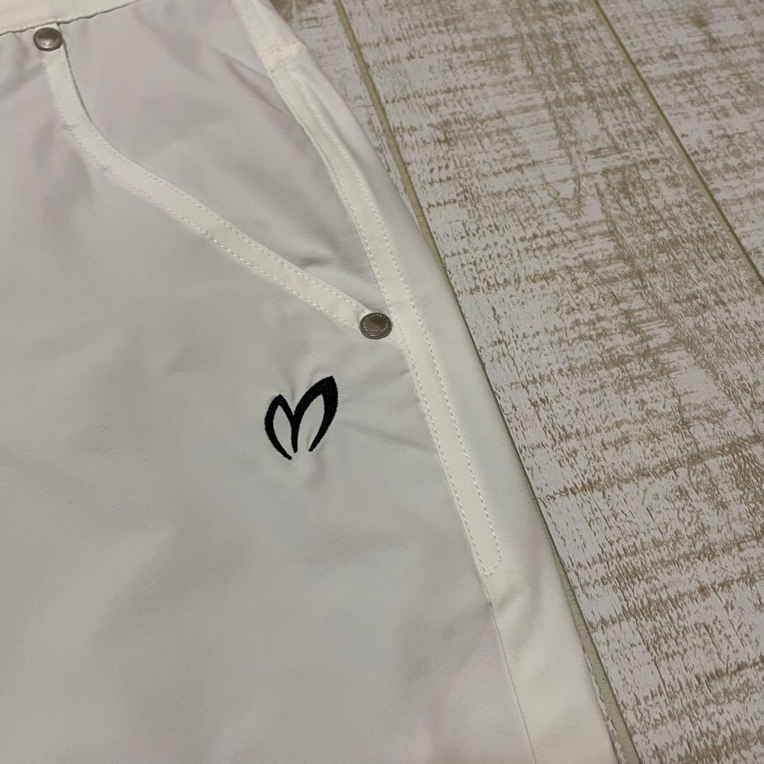 新品 マスターバニー ロングパンツ シンプル ホワイト Mサイズ （4）