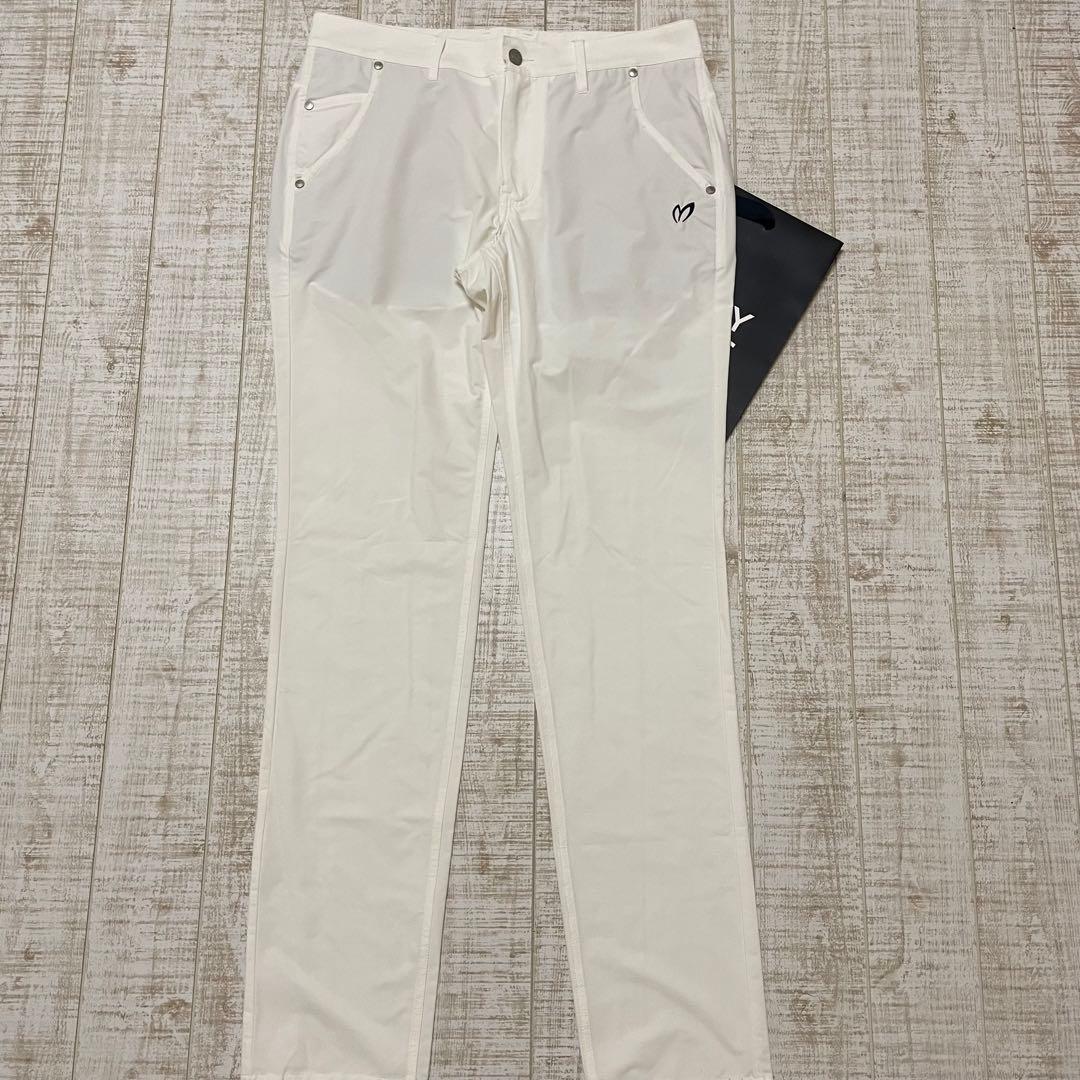 新品 マスターバニー ロングパンツ シンプル ホワイト Mサイズ （4）