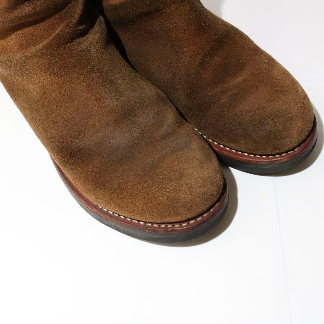 KADOYA エレファンタス バックジップブーツ スエード ビブラムソール E