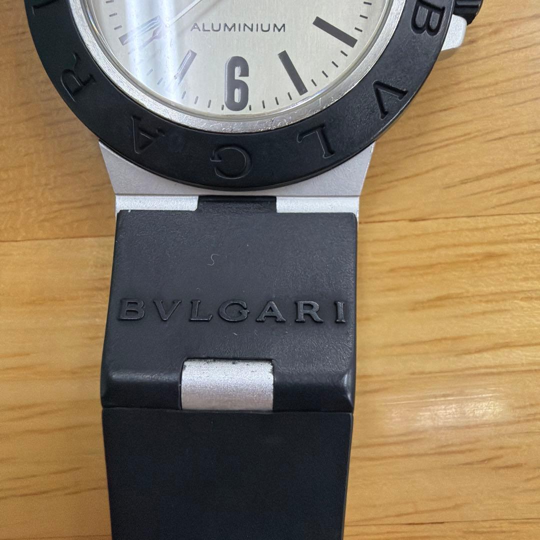 【値下げ】BVLGARI AL 38 A ブラックラバーベルト