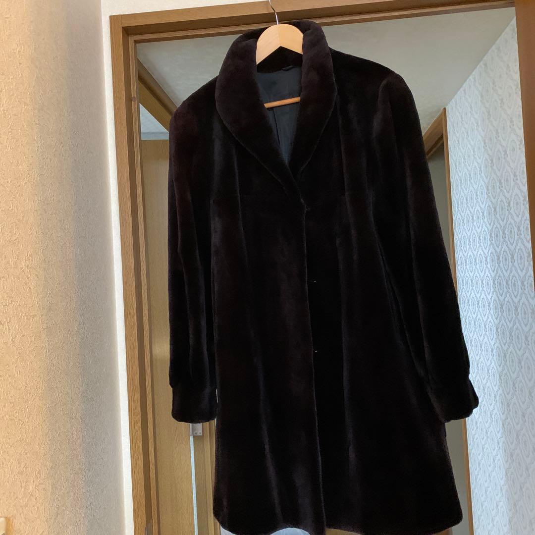 高級　シェアードミンクコート　7部丈