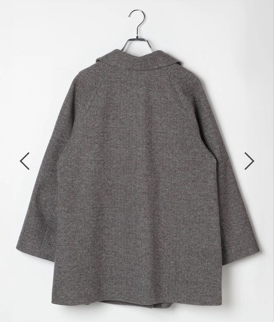 今期完売品★軽やかストレッチ襟2WAY ミドルコートL /GLOBAL WORK