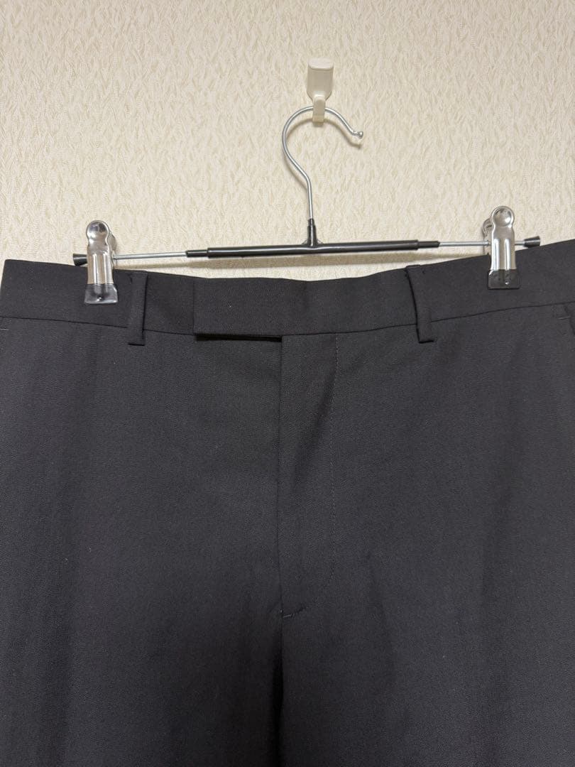 Sunflower バージンウール ストレート トラウザー　ブラック サイズ46