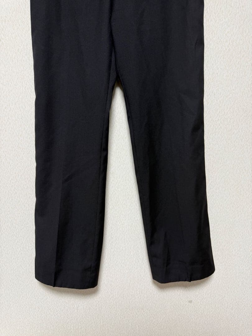 Sunflower バージンウール ストレート トラウザー　ブラック サイズ46