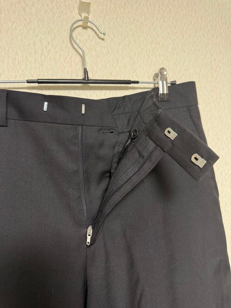 Sunflower バージンウール ストレート トラウザー　ブラック サイズ46