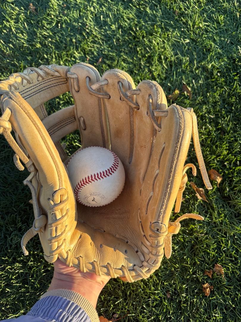 硬式用レザーグローブ ベージュ 内野 ZETT プロステ