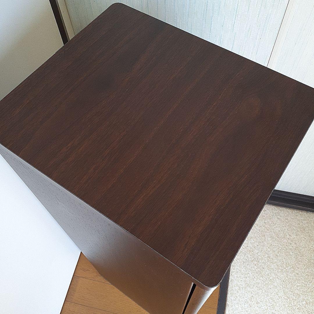 スタンド ダストボックス ブラウン ゴミ箱 スイング式 木目調 45L新品同様