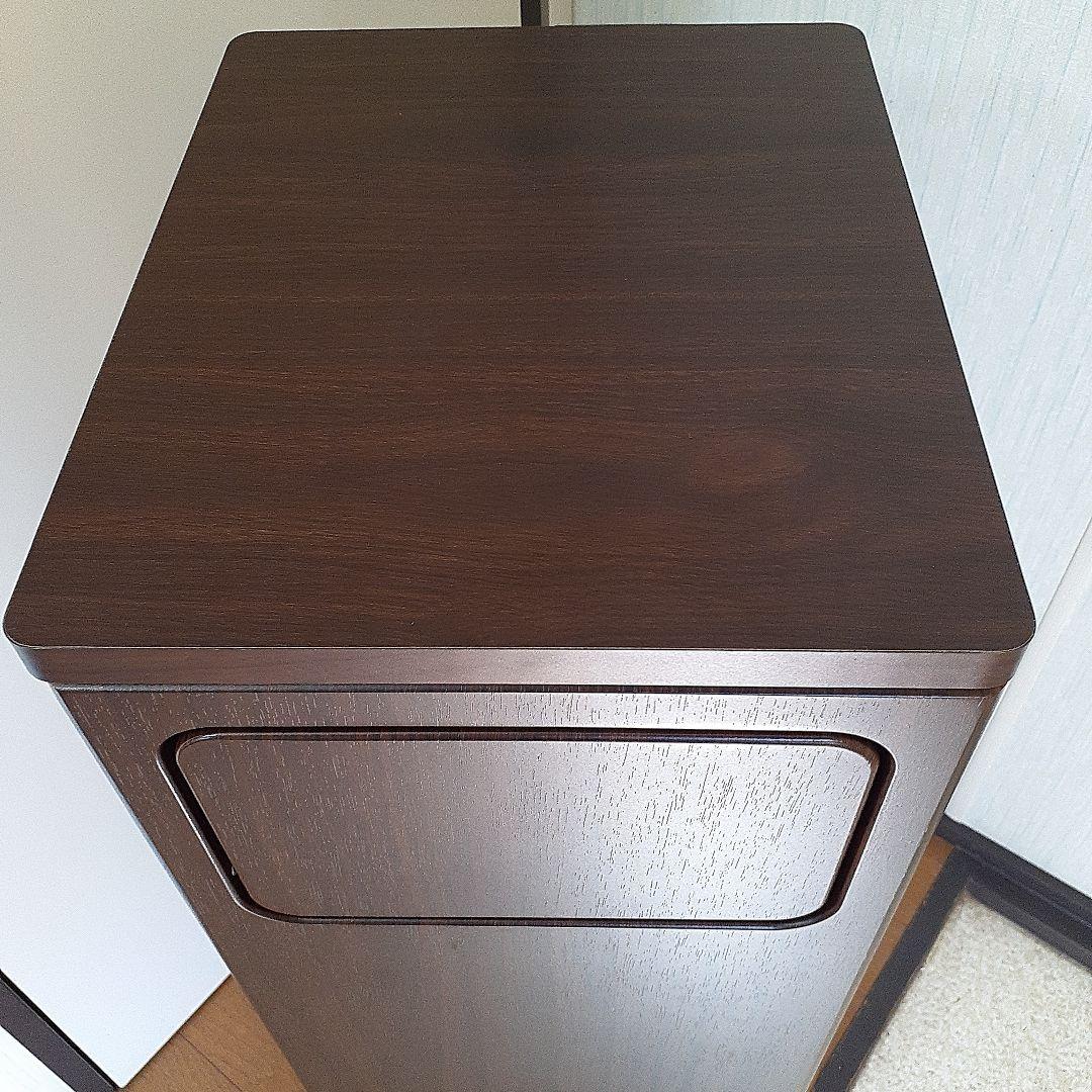 スタンド ダストボックス ブラウン ゴミ箱 スイング式 木目調 45L新品同様