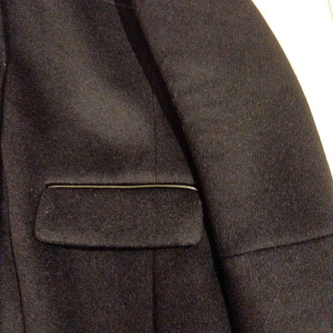 専用IENA 二重織り シャルムフード付きコクーンコートネイビー＆シャギーニット