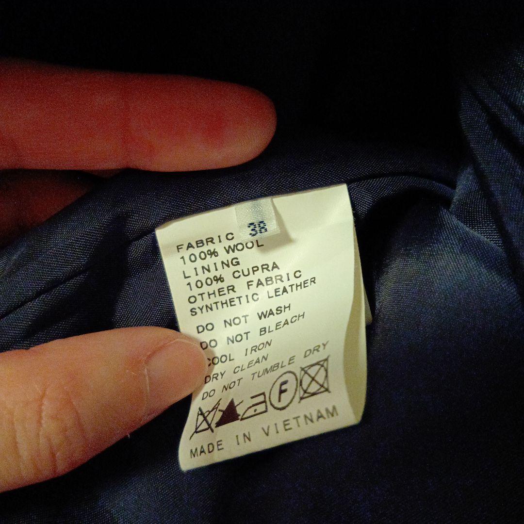 専用IENA 二重織り シャルムフード付きコクーンコートネイビー＆シャギーニット