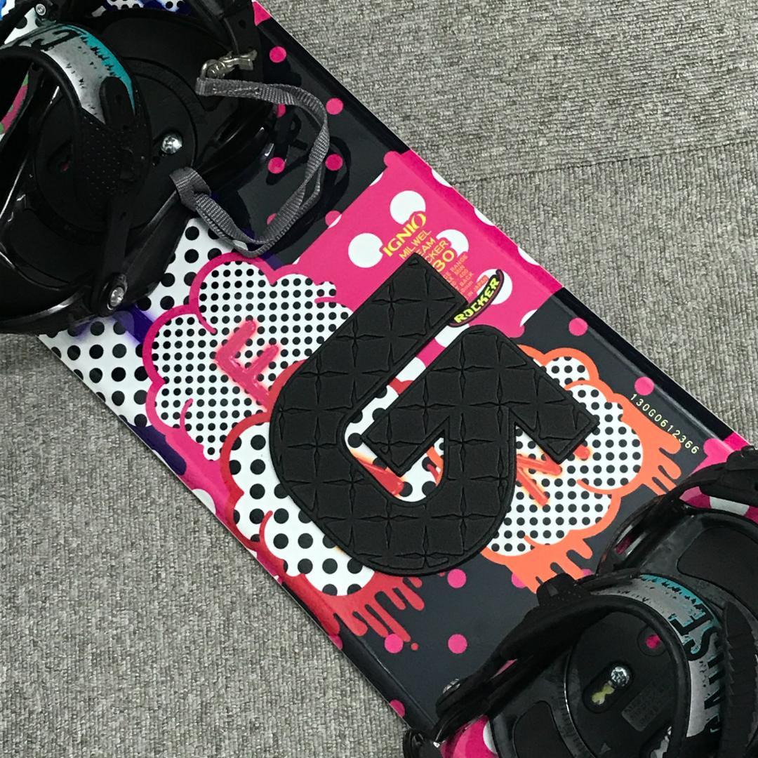 2点セット■極美品■2回使用■子供用■WAX済■IGNIO ボード ビンディング