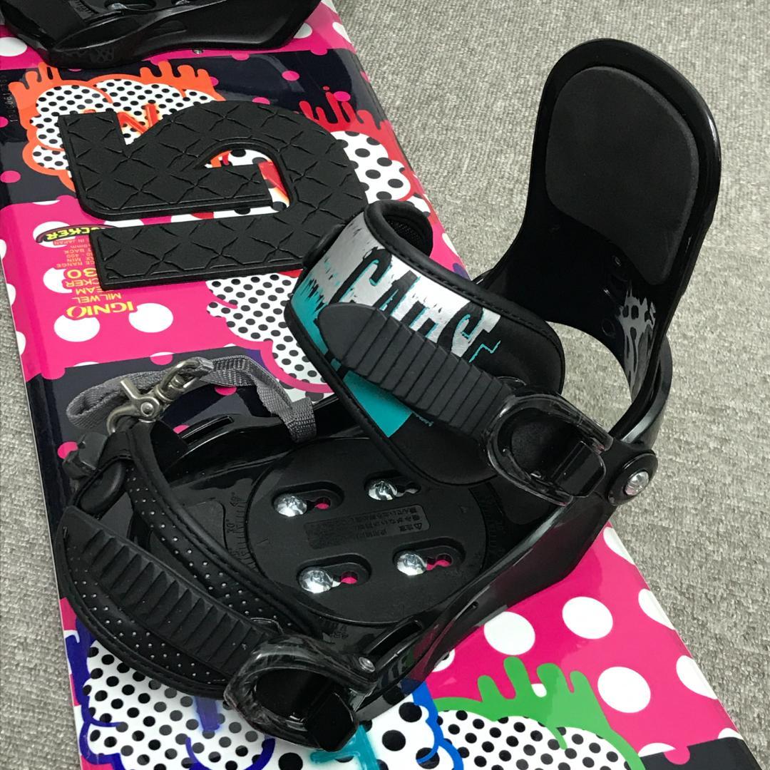 2点セット■極美品■2回使用■子供用■WAX済■IGNIO ボード ビンディング