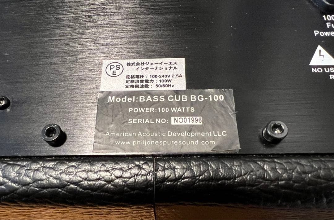 【超美品】PJB ベース用アンプ「BASS CUB BG-100」