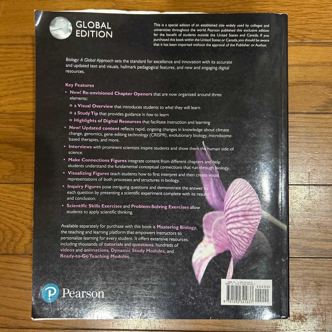 健康・医学 Biology a global approach 12th edition