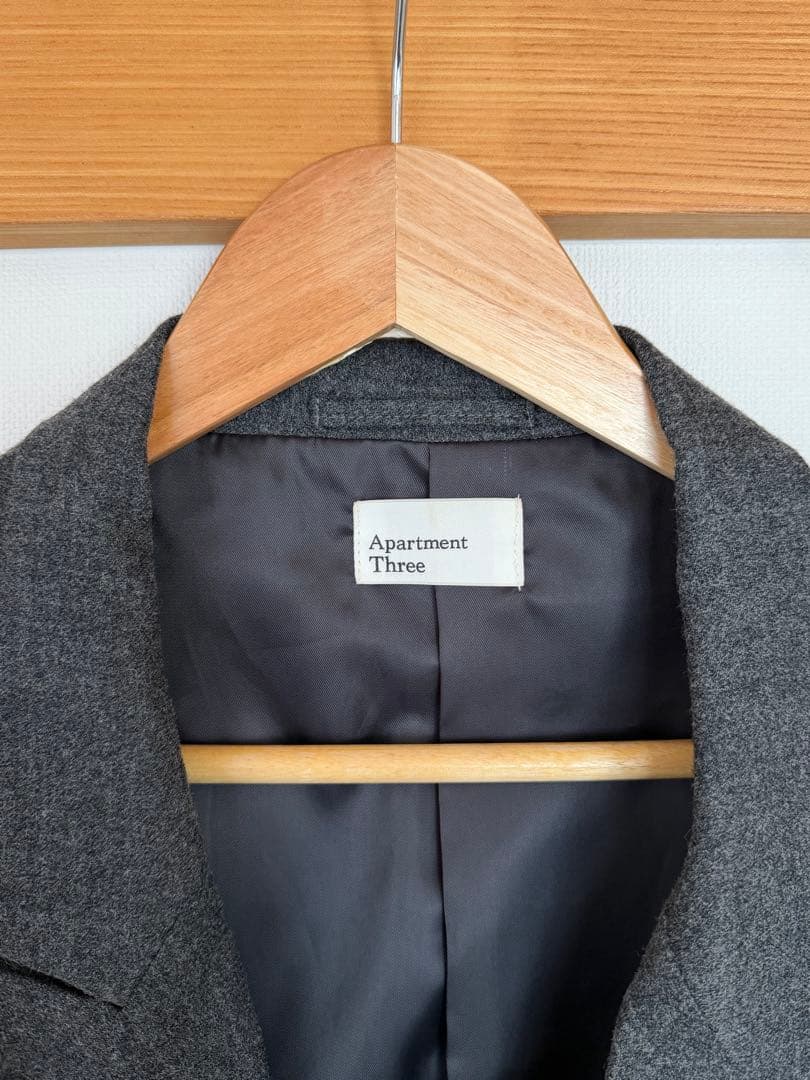 ダークグレー ダブルブレスト テーラードジャケット セット　スラックス