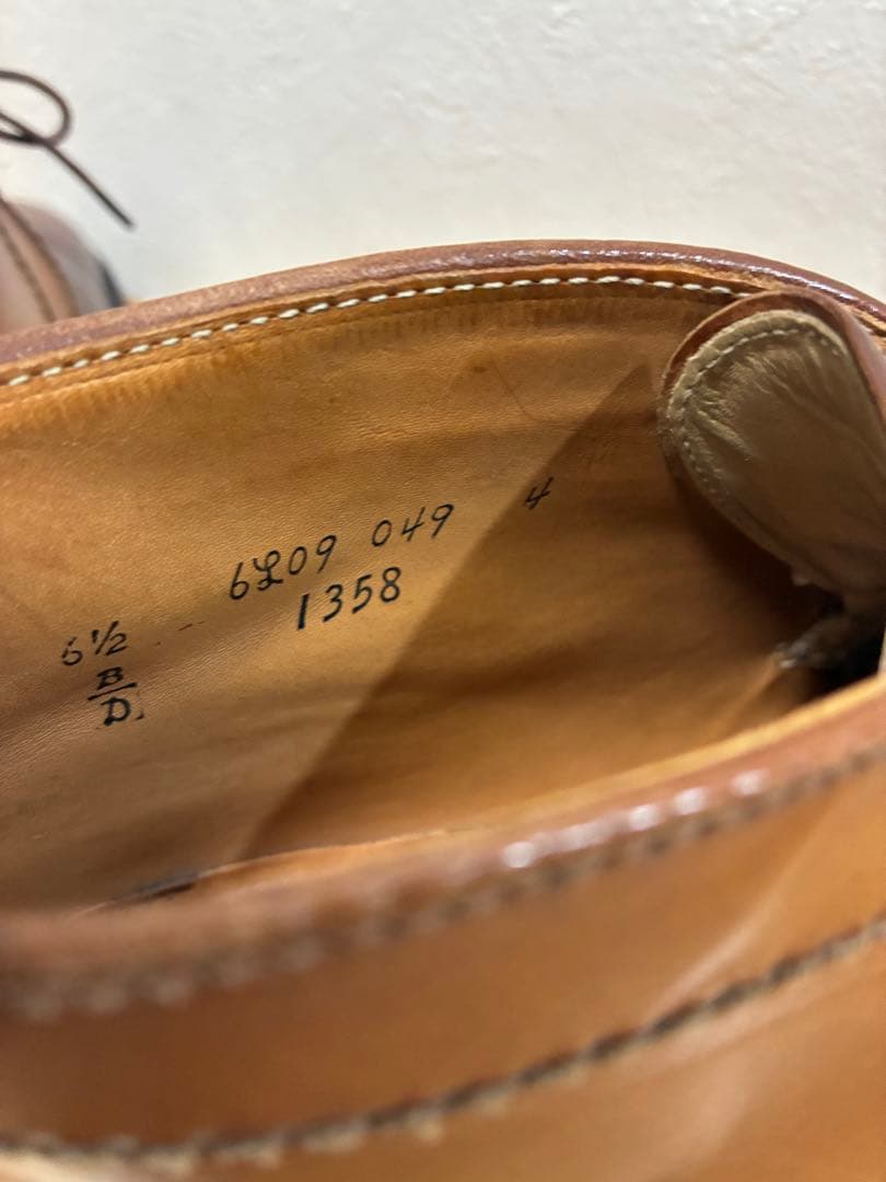 Alden オールデン　マホガニーコードバン　チャッカー　6.5 ウィスキー