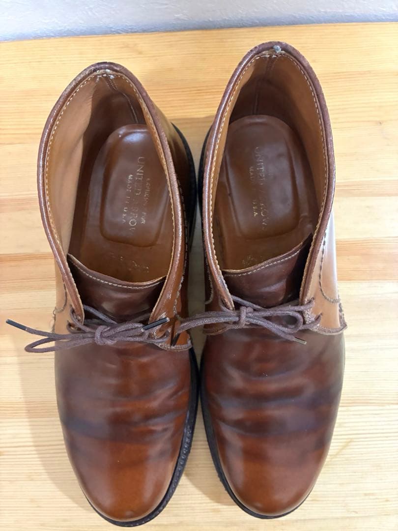 Alden オールデン　マホガニーコードバン　チャッカー　6.5 ウィスキー