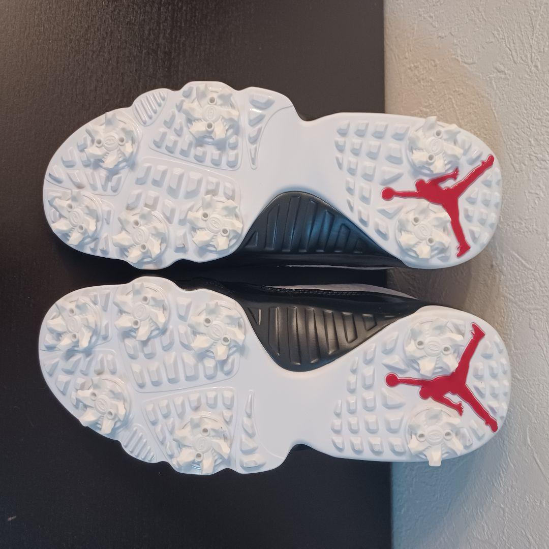 新品未使用 23.5cm ナイキ エアジョーダン9 ゴルフ ホワイト/ブラック