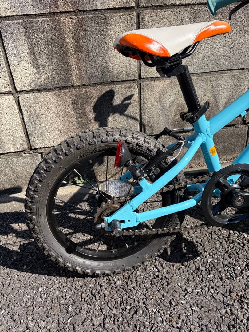 ヨツバサイクル 14インチ 子供用自転車 ラムネブルー 防犯登録解除済